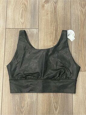 Offline by Aerie Green Coated Sports Bra